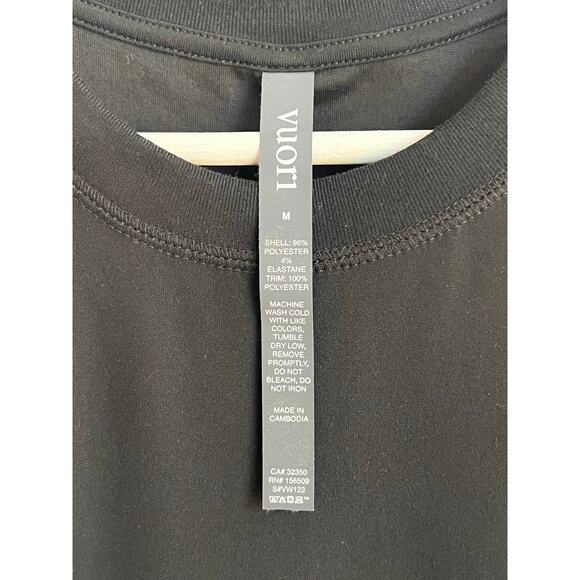 Vuori Sleeveless High Neck Energy Ultrasoft Performance Crop Tank Top Black M - Picture 4 of 7